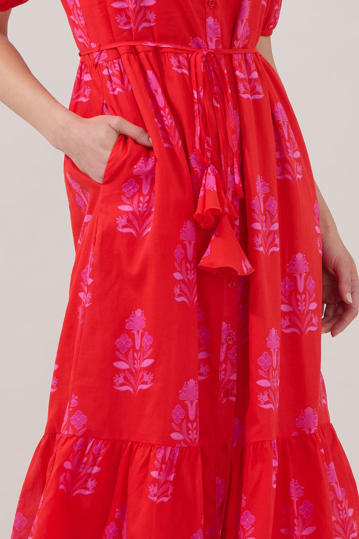 Beth Button Down Midi Dress Artisan