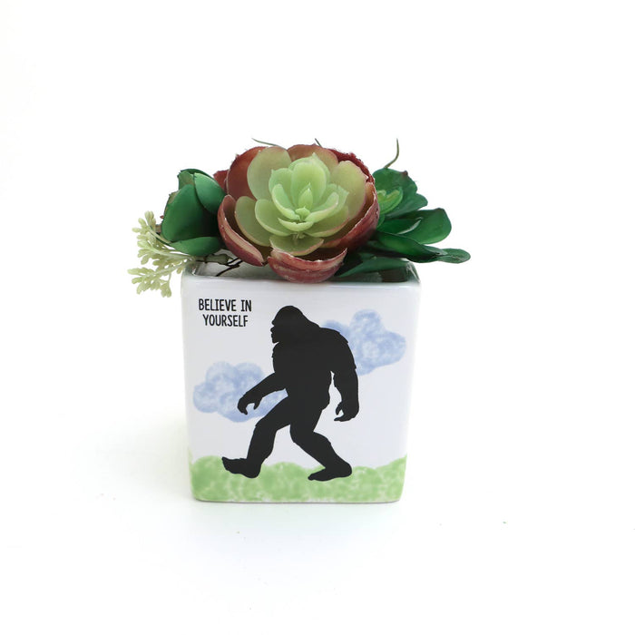 Bigfoot 'Believe in Yourself' Vase/Planter