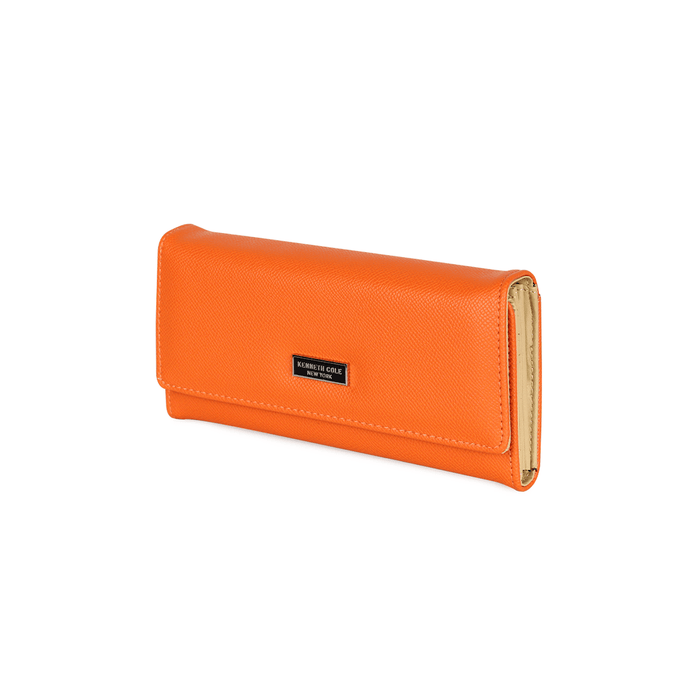 Billetera Bessie naranja