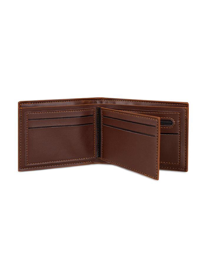 Billetera hombre Bruno café con monedero Carven Paris