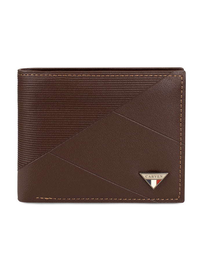 Billetera hombre Enzo café con monedero Carven Paris