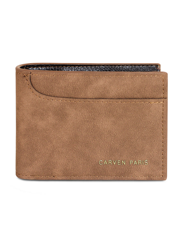 Billetera hombre Jack café con monedero Carven Paris