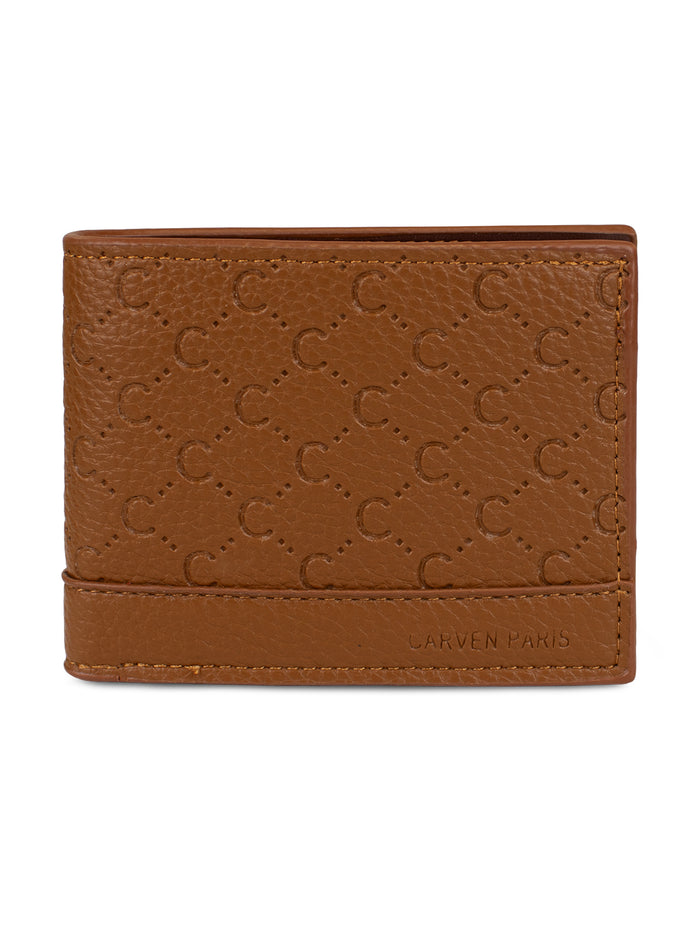Billetera hombre Lucca café con monedero Carven Paris