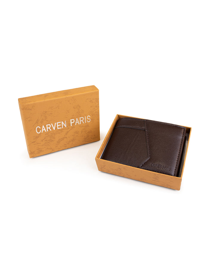 Billetera hombre Milan café oscuro Carven Paris