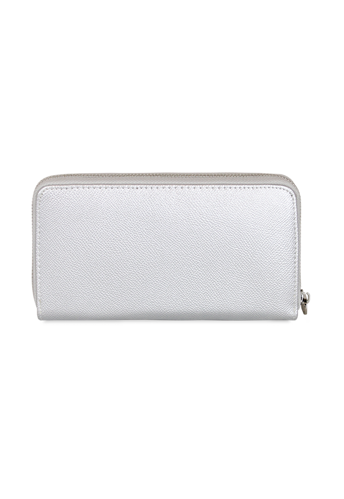 Billetera mujer Bessie plateada Kenneth Cole