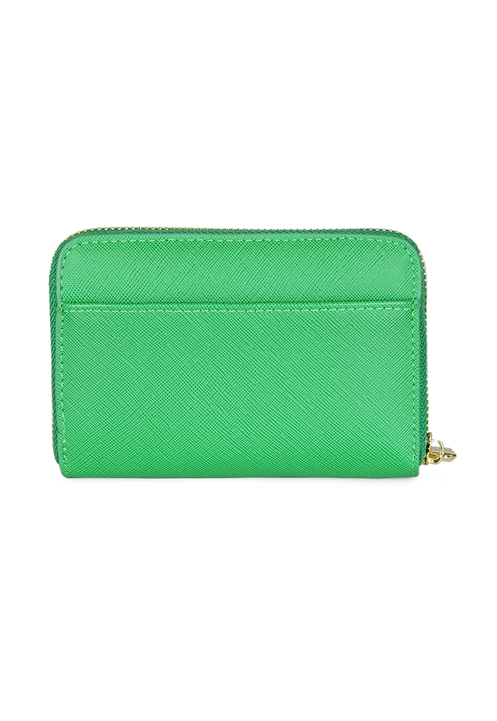 Billetera mujer Trifold verde Kenneth Cole