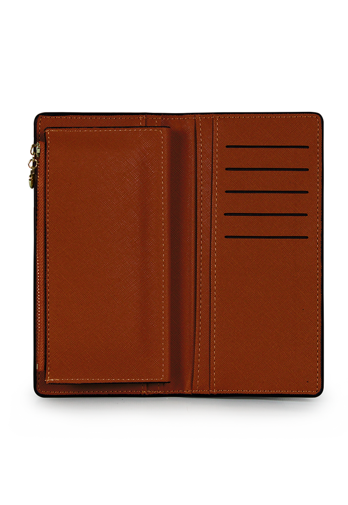 Billetera Vesta marrón