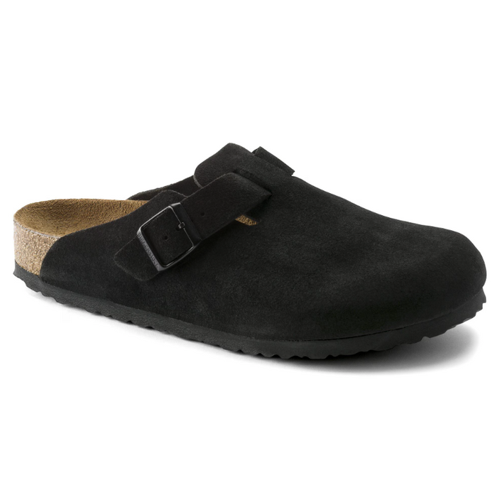 Birkenstock Boston Suede Black