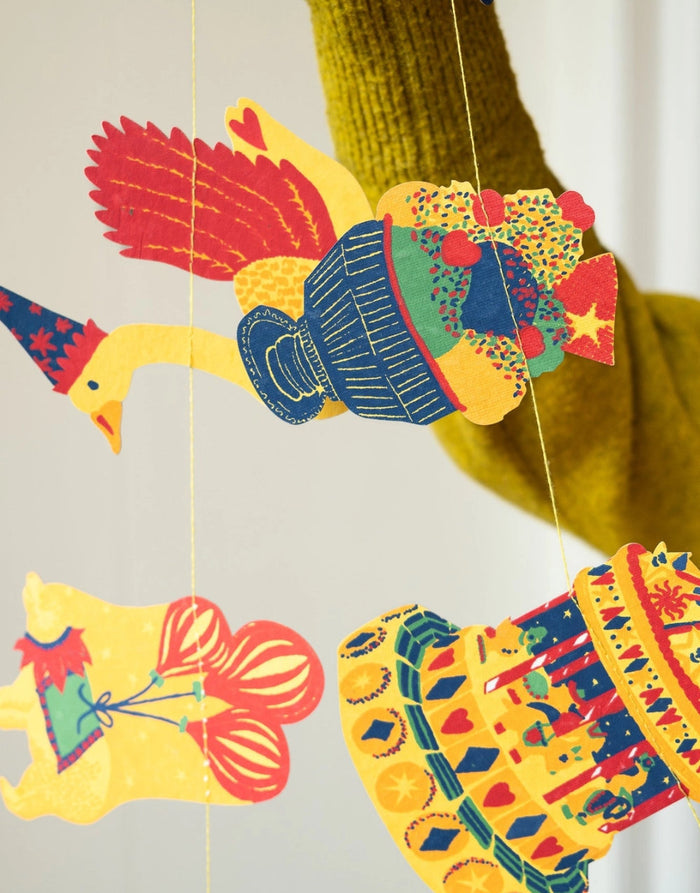 Birthday Party Hand Printed Paper Garland No.83, East End Press