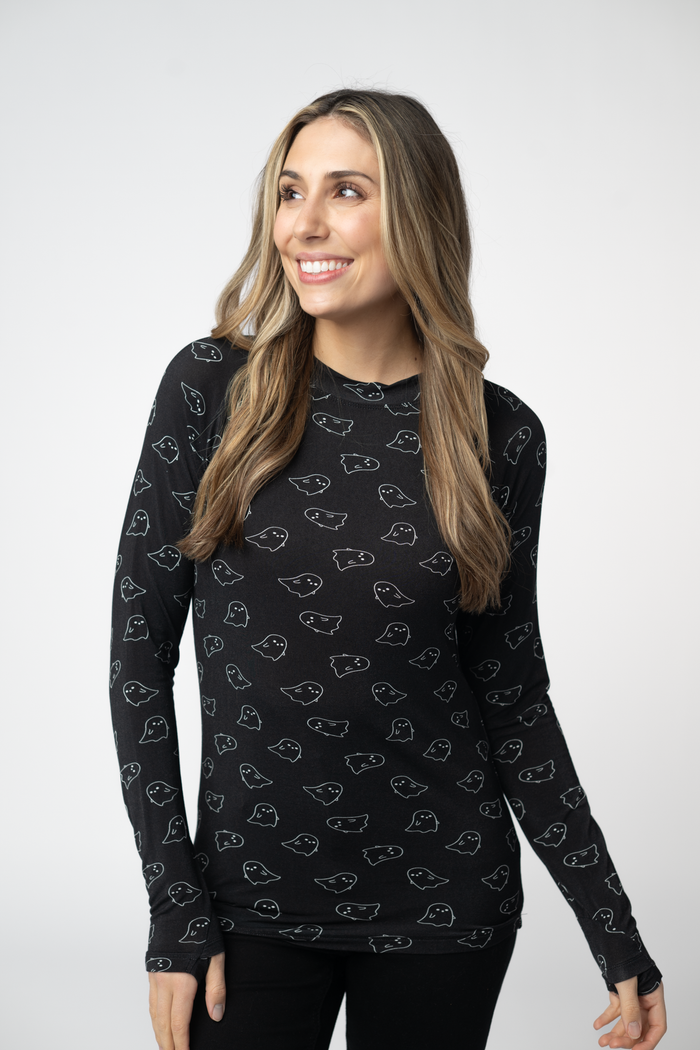 Blair Long Sleeve Top - Ghosts by Michelle Mae