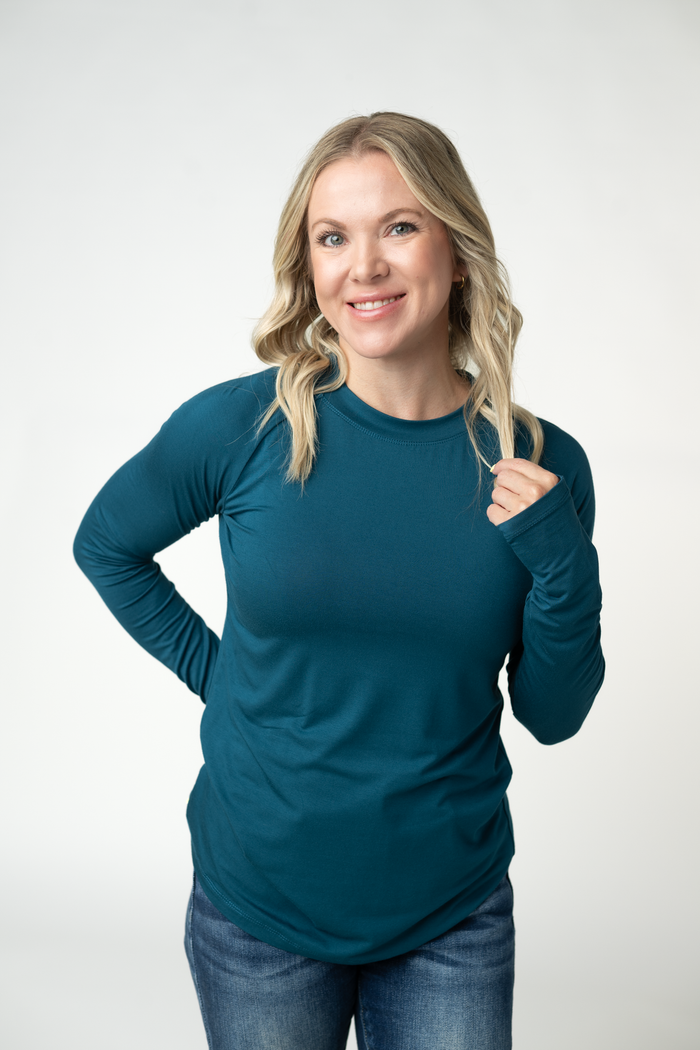 Blair Long Sleeve Top - Teal by Michelle Mae