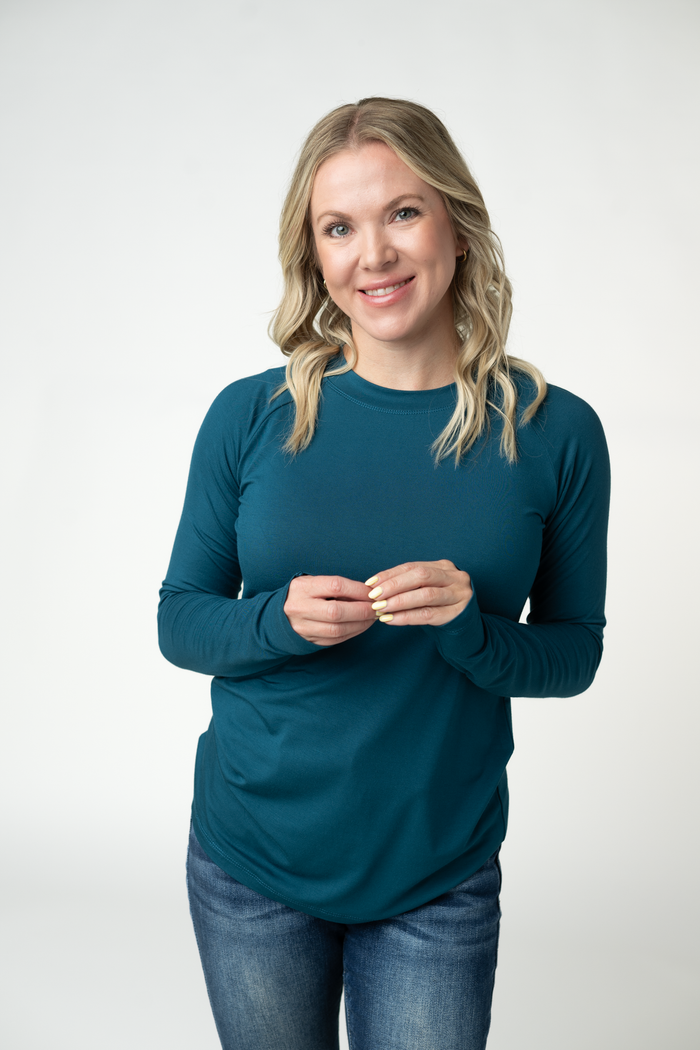 Blair Long Sleeve Top - Teal by Michelle Mae