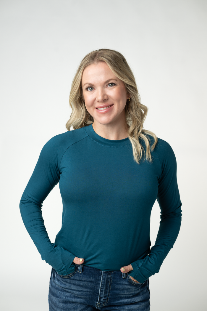 Blair Long Sleeve Top - Teal by Michelle Mae