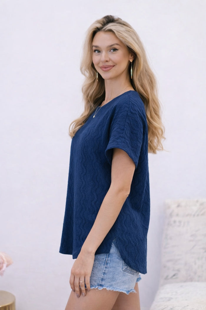 Blue Hour Woven Top