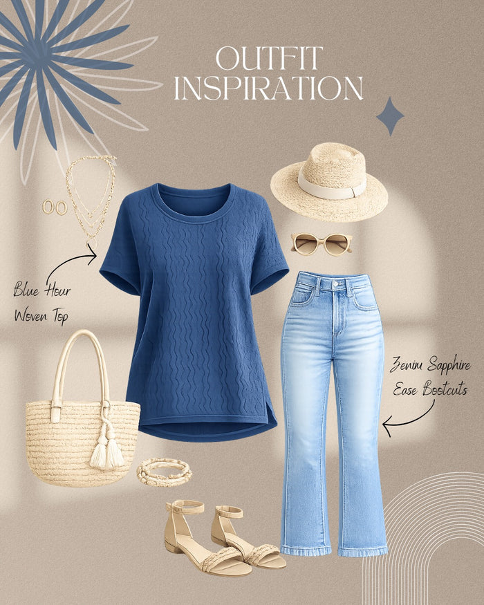 Blue Hour Woven Top