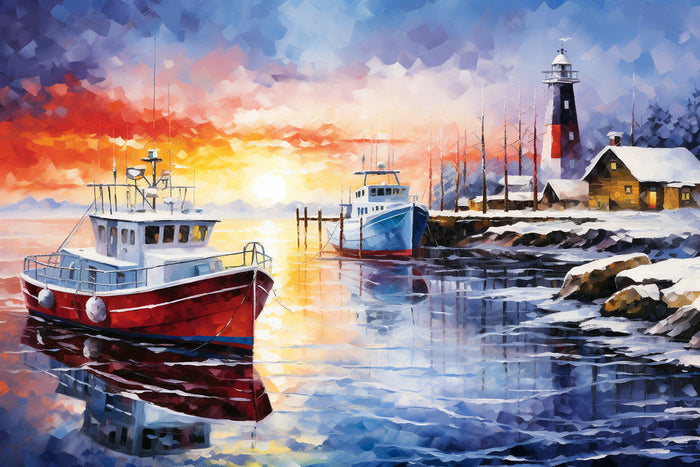 Boats Nestled In The Water