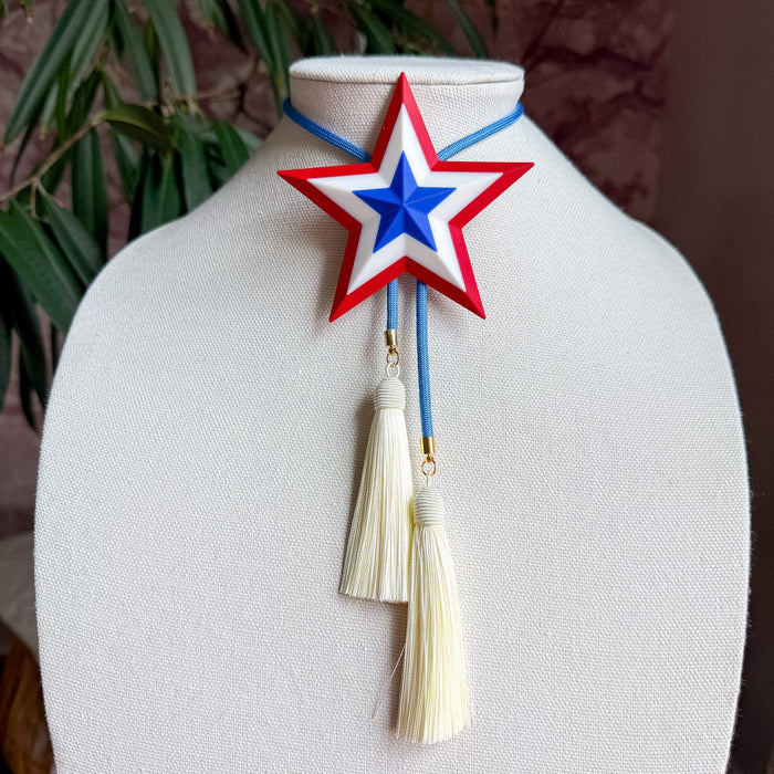 Bolo Firecracker Lone Star with Ocean Blue & Ivory
