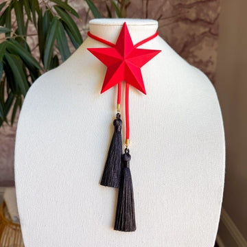Bolo Lone Star Crimson with Red & Black