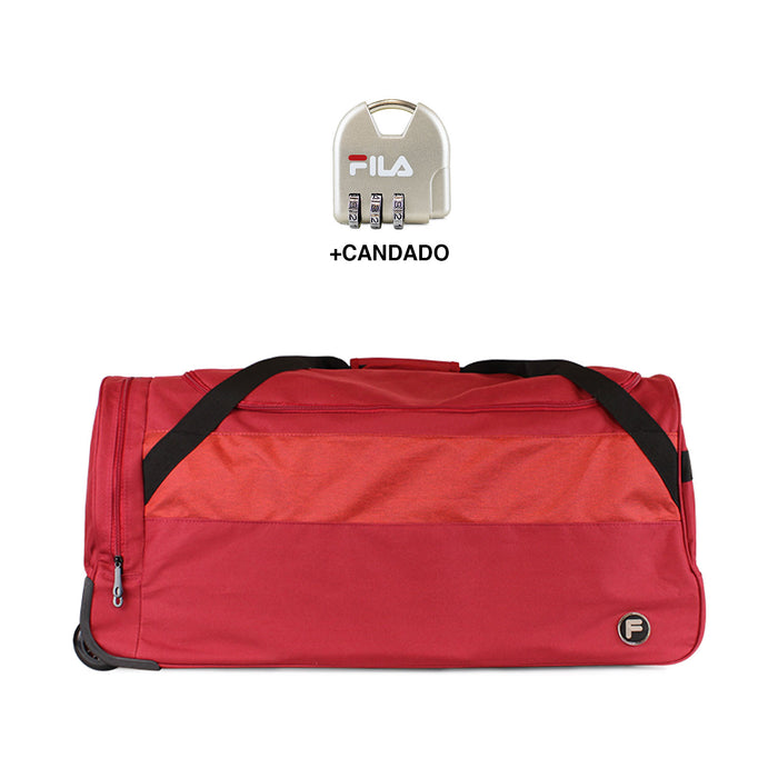 Bolso de Viaje con Ruedas Overland M 89Lts rojo
