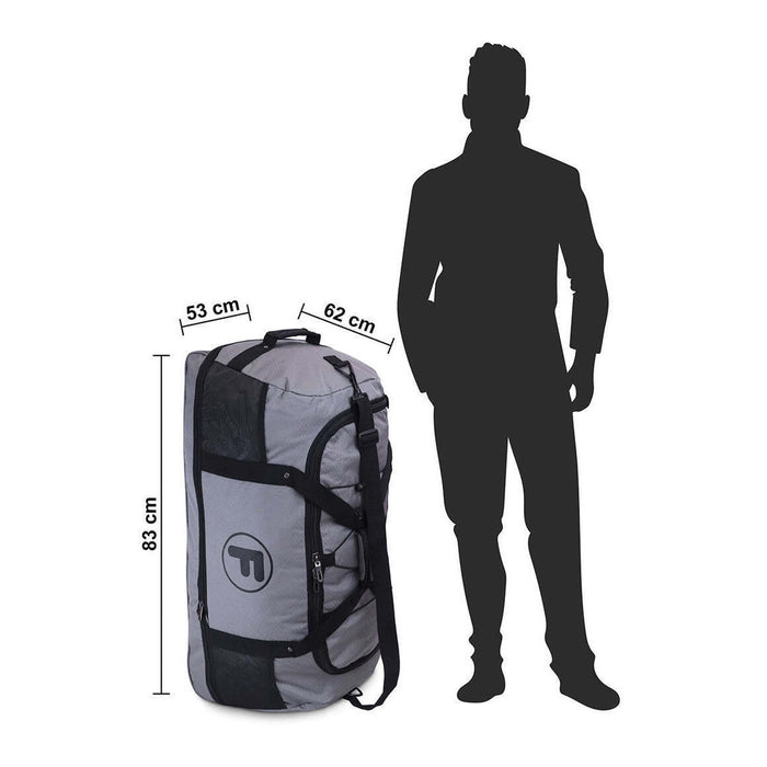 Bolso enrollable Goliat 130 ltrs + candado F gris