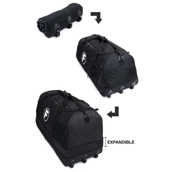 Bolso enrollable Goliat 130 ltrs + candado F negro