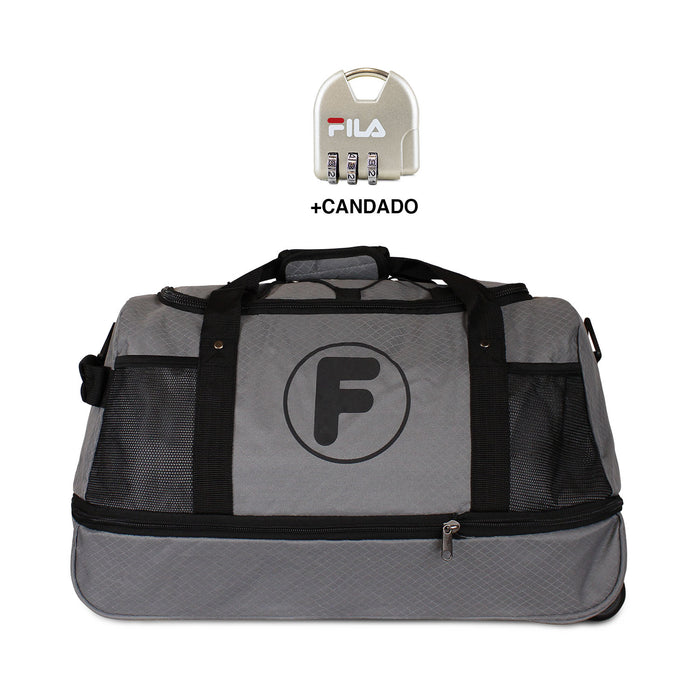 Bolso Mochila con Ruedas Goliat gris