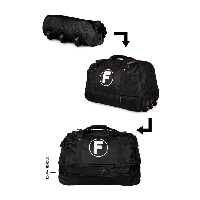 Bolso Mochila con Ruedas Goliat negro