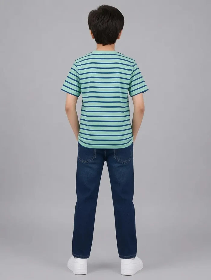 Boys Striped Henley T-Shirt Pack of 2 - Hinz Clothing