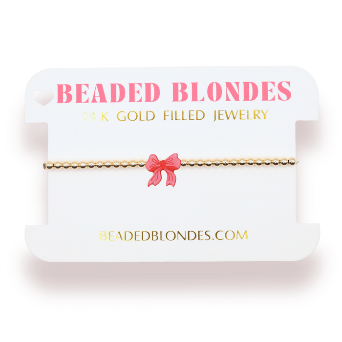 Bracelet Bow Red Holiday