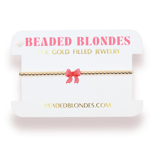 Bracelet Bow Red Holiday
