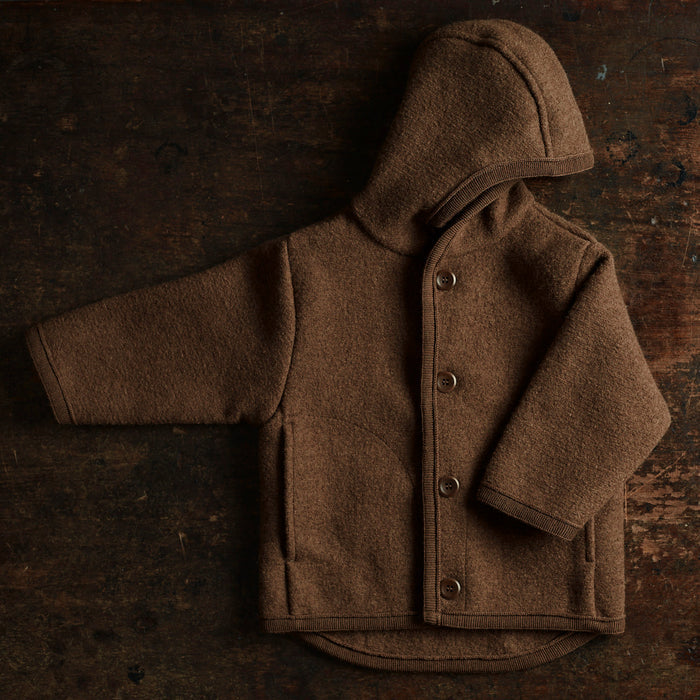 Bramble Baby & Kids Jacket - Boiled Merino Wool - Hazelnut