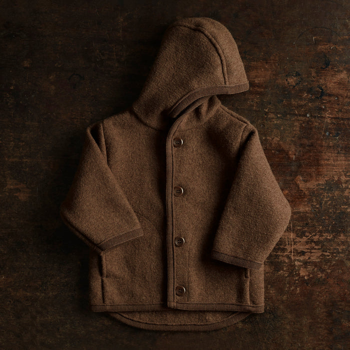 Bramble Baby & Kids Jacket - Boiled Merino Wool - Hazelnut