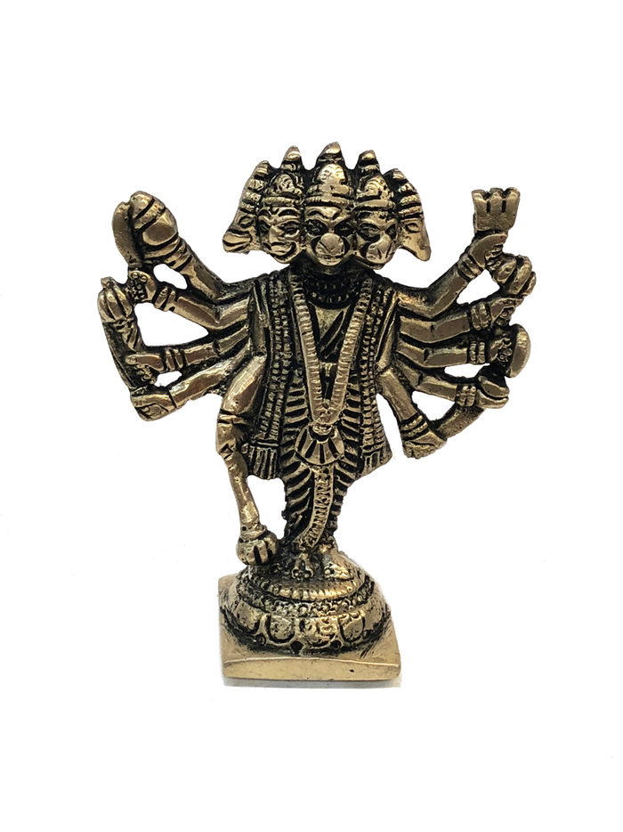 Brass Five Headed Hanuman