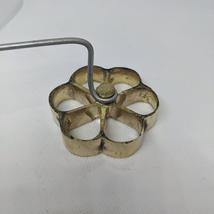 Brass Kokis Mould - Flower | Polished Brass