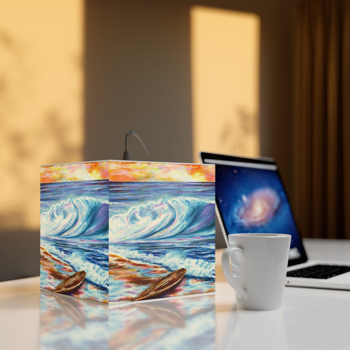 Breaking Waves Personalized Lamp