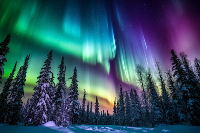 Breathtaking Vibrant Aurora Borealis
