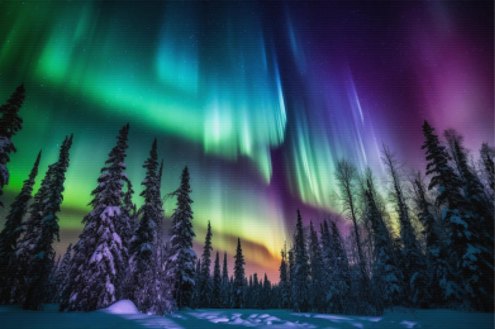 Breathtaking Vibrant Aurora Borealis