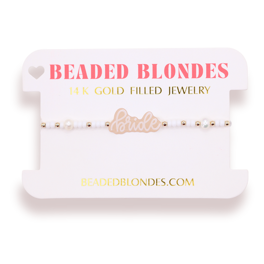 Bride Bracelet on White Pearl