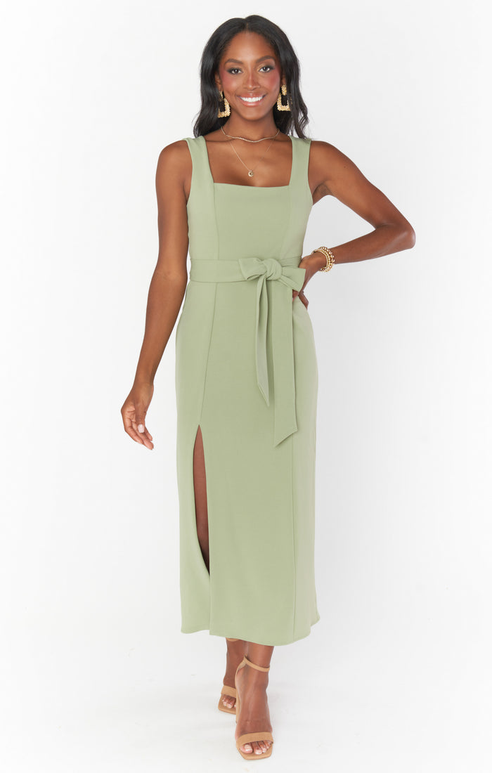 Bridesmaid Sash ~ Moss Green Stretch