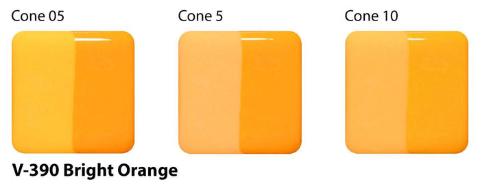 Bright Orange Velvet Underglaze Cone 05-10 V-390