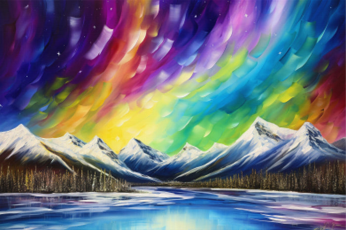 Brilliant Rainbow Northern Lights
