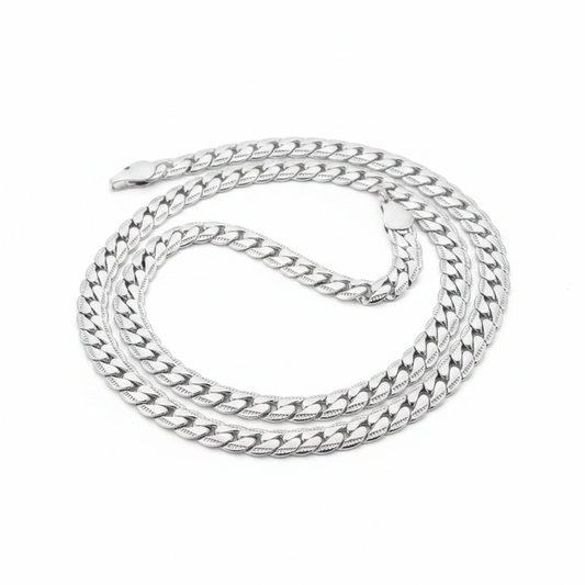 Broad Chain — Silver Cuban Link Hero Shot