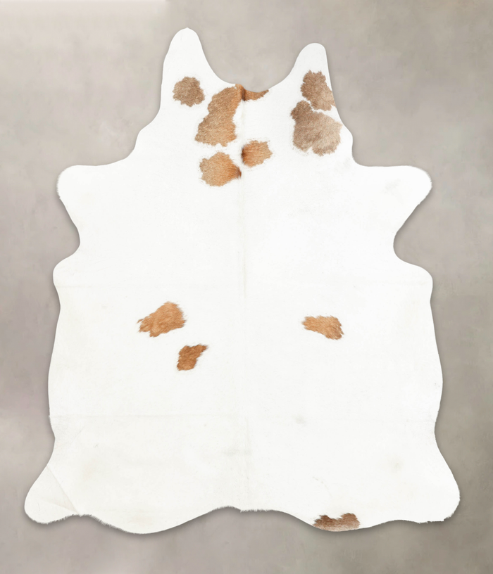 Brown and White Regular Cowhide Rug #B3081