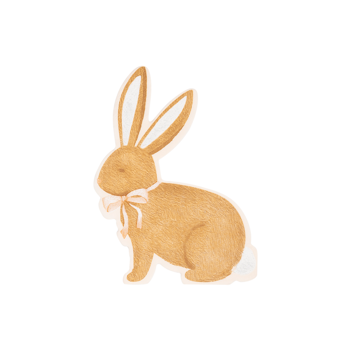 Brown Rabbit Easter Napkin