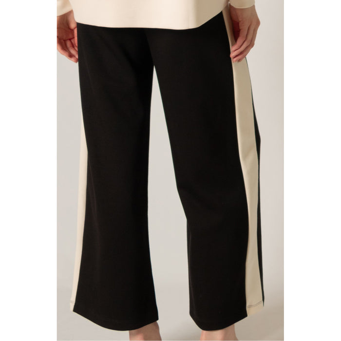BYC - P. CILL Butter Modal, Side Stripe, Wide Leg Pants 0028 - Black