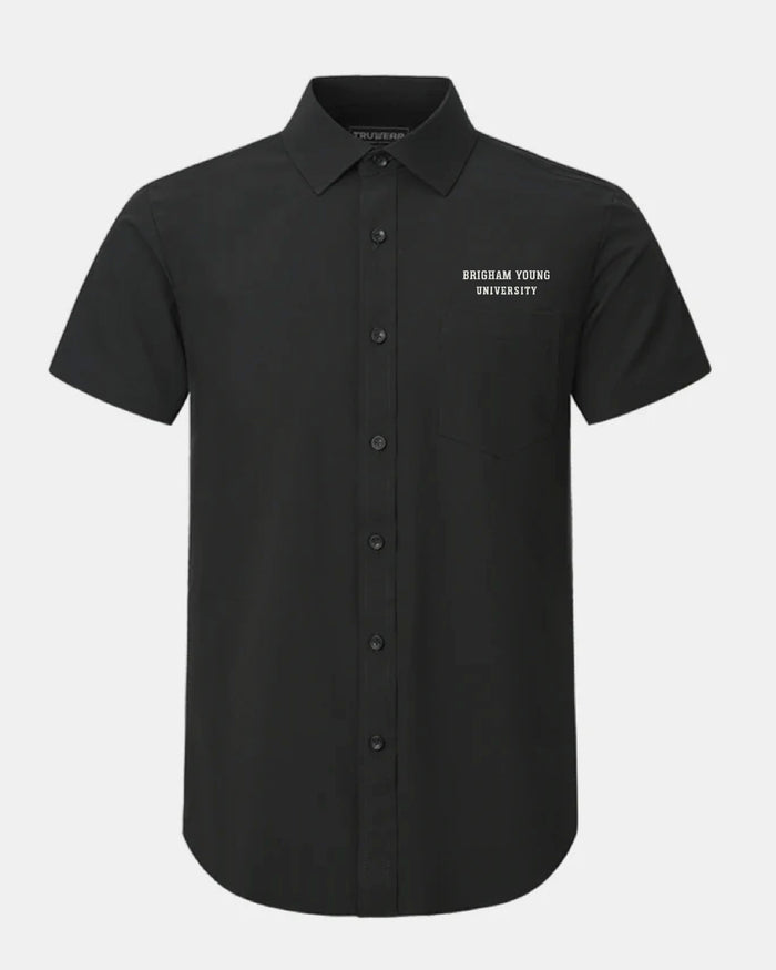BYU Phenom Classic Black Short Sleeve Dress Shirt