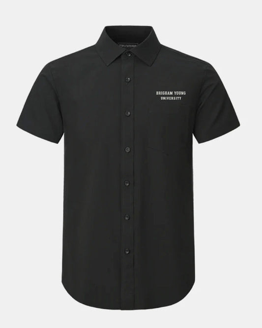 BYU Phenom Classic Black Short Sleeve Dress Shirt