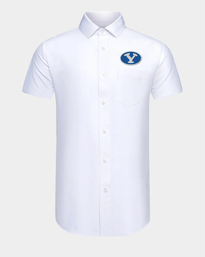 BYU Phenom Classic White Short Sleeve Dress Shirt