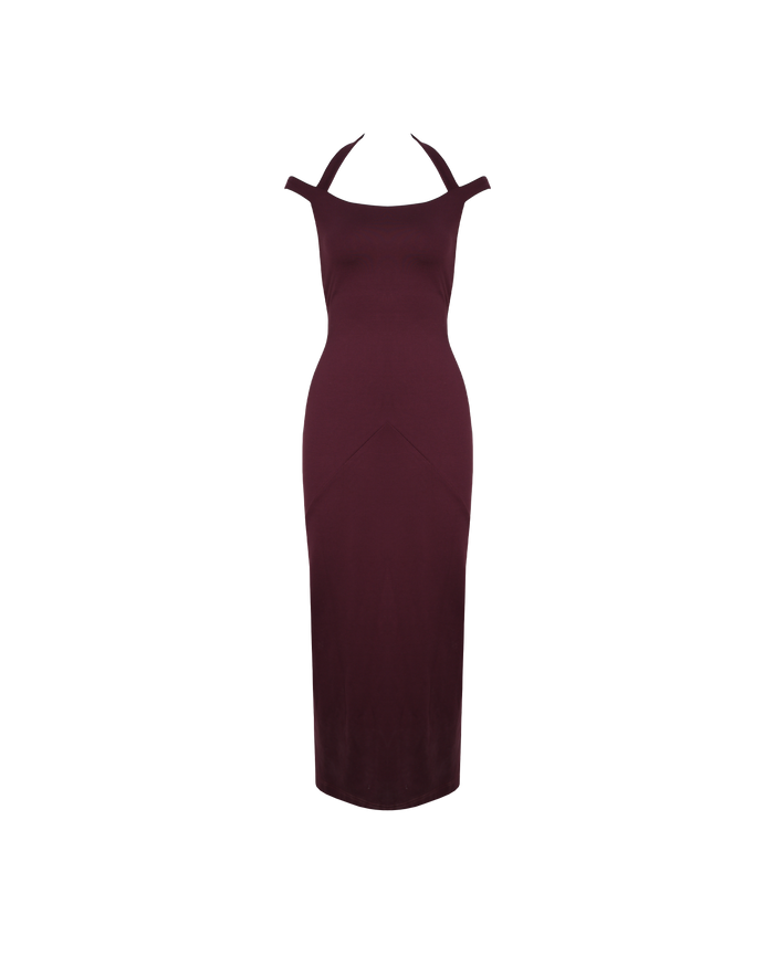 CALVIN DRESS PLUM