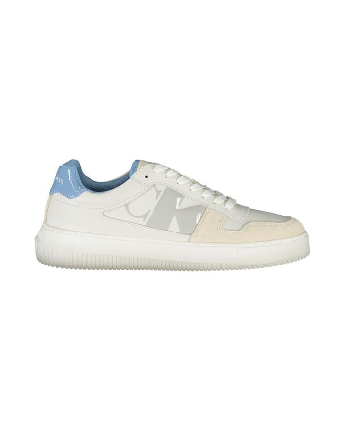 Calvin Klein Bianco Leather Mens Sneaker